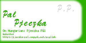 pal pjeczka business card